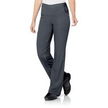 LandauUrbane 여성용 얼티밋 스크럽 팬츠: 모던 테일러드 핏 럭스 소프트 스트레치 원단 50/50 허리 의료용 9300 그래파이트