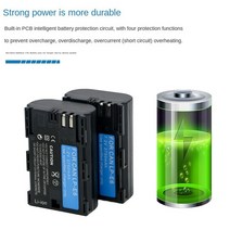 디지털 카메라2750mAh LP-E6 캐논 EOS 5D Mark II 2 3 6D 7D 80D 90D DSLR, 02 2 pieces