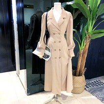 [파르베] DB_ 더블버튼트렌치카라원피스 (53844F30)