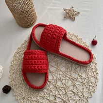 도두리 DIY 손뜨개 코바늘 뜨개질 실내화 취미 만들기 키트 패키지 뜨기 - 동영상제공, 달콤쌉쌀분홍, 290mm