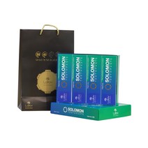 자연유래 천연 원료 솔로몬치약 4개 세트 + 종이백 구취제거 시린이 미백 안전한 잇몸치약, 153g