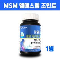 글루코사민 MSM 엠에스엠 관절영양제 msm식이유황 조인트 콘드로이친 무릎 연골영양제 효능 관절에좋은 캐나다산 먹는유황 운동선수 청소년 중년 갱년기 부모님영양제, 브레인비 1병