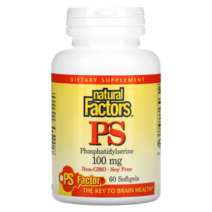 내추럴팩터스 PS 해바라기 레시틴 포스파티딜세린 100mg 60정, 30정 소프트젤
