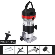 목재 라우터 공구 콤보 키트 800w 30000rpm 전기 목공 기계 파워 목공 수동 트리머 도구 밀링 커터 포함, [02] SET 2, 02 SET 2