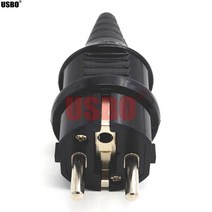 블랙 화이트 블루 16A 250V EU 4.8mm 핀 어셈블리 배선 플매트 카펫 러그 독일 프랑스 네덜란드 스페인 산업 방수, [01] Eu 플매트 카펫 러그, [01] German Plug