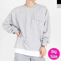 남성빅사이즈포켓맨투맨 DJ TTA 1931