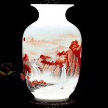 달항아리 유리 백자 도자기 화병 꽃병, 베이스가없는16cm높이의노란색바닥사과병
