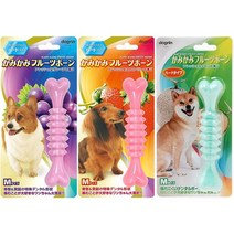 일본직발송 4. 노우품 슈퍼캣 (Super Cat) 머리카락 과일 본 강아지용 씹는 장난감 하드 타입 M×3종 세트, One Size_One Color, One Color