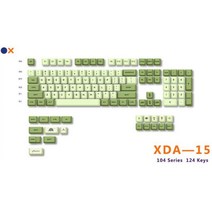 일반 PBT 키 캡 XDA 프로필 승화 영어 일본어 개인 캡 체리 MX 스위치 게임 기계식 키보드용, XDA-15