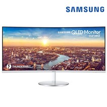 삼성전자 34인치 커브드 컴퓨터 QLED 모니터 C34J791 100Hz WQHD 21:9 썬더볼트3 울트라 와이드 대리점정품 LC34J791WTKXKR 삼성로지텍직접배송, 삼성 C34J791 (LC34J791WTKXKR)
