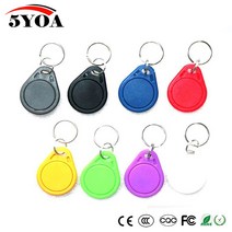 UID RFID 13.56mhz 복사기 복사 IC Keyfob 태그 카드 키 Fob 토큰 링 근접 칩 블록 0 섹터 쓰기 가능 5 피스