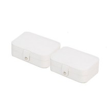 고급스러운 디자인 쥬얼리 케이스 악세사리 보관함, 화이트 × 2개, 2개