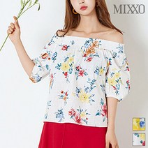 미쏘 미쏘 미쏘 트로피칼 오프숄더 블라우스_MIWBW9703S (P002204315)