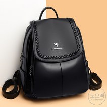 도오빠 에즈망 여성 가죽 백팩 배낭 대용량 멀티포켓 깔끔한 책가방 가벼운 여자백팩 사계절 데일리 여자가방