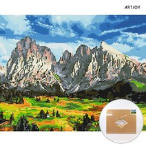 아트조이 DIY 보석십자수 (캔버스형) 알프스 풍경 50x40cm