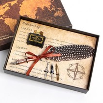 선물용 딥펜 교체용 병잉크 깃털펜 펜촉세트 엔티크, 상세페이지 참조, 상세페이지 참조