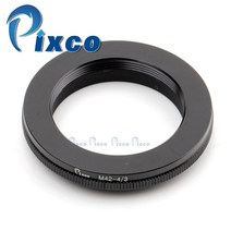 Olympus four thirds om4/3 카메라 E-5 E-7 e420 E-410 e3 용 m42 마운트 pixco 렌즈 어댑터 슈트, 한개옵션0