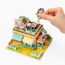 율아트 3D 입체퍼즐 종이모형 건축물 만들기 모음 종이비행기 종이조립 종이입체퍼즐 조립완구 집콕놀이, 가게, 슈퍼마켓