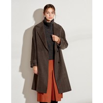 21FW 브라운 패턴 울캐시미어혼방 코트 DLCO1DY03W2