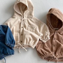 후드 골덴 점퍼