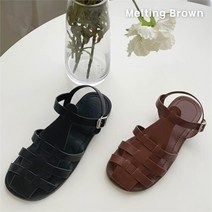 [멜팅브라운] 여자 글래디에이터 슈즈 스트랩 샌들 2color