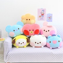 BT21 미니니 코야 알제이 슈키 망 치미 타타 쿠키 쿠션 베개 인형 낮잠 사무실 캐릭터, 코야4452