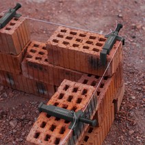 건물 해결사 건설 고정 장치 와이어 서랍 Bricklaying 도구 레벨러 Bricklayer 2 개, [01] 빨간