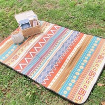 노리스 감성 돗자리 방수 피크닉 매트, 에스닉 오렌지