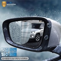 (윤부샵) 벤츠 S클래스 사이드미러 방수필름 용품 자동차 백미러 김서림 습기방지 발수코팅필름