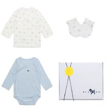 블루독베이비 [블루독베이비]구름강아지배내저고리 3종세트(BL)