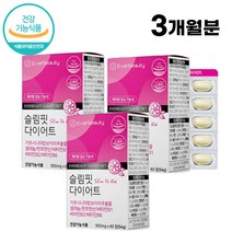 식약처 인증 다이어트 보조제 가르시니아 60정 복부지방 피하지방 체지방 감소 HCA 탄수화물 컷팅제 판토텐산 셀레늄 비타민B1 B2 B6, 3박스