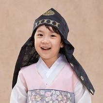 에스큐에스샵 남아 한복소품 전통 악세사리 아동한복소품 도령모 왕건모 - 복건검정