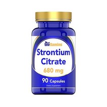 칼슘 Strontium Citrate Supplement | 680 Mg - 90 Capsules Bone Support Formula* for Health* Similar Min