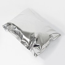 은박 택배봉투 (100매) 우편 상품 선물 포장 은색 접착식 증착 비닐팩, 1묶음(100매)