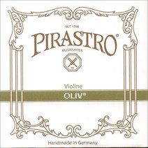 Pirastro 바이올린 현 줄 튜닝 Oliv 4/4 E 스트링 - 미디엄 게이지 금도금 스틸 루프 엔드 307932