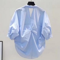 디애이치 뒷꼬임 셔링 2color 남방