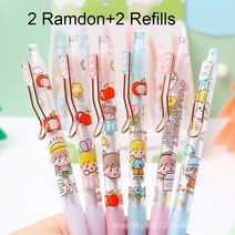 만화 기계 연필 리필 세트 애니메이션 0.5MM 학생 귀여운 오피스 문구 용품 학교, [05] Random 2