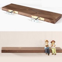 무지주 벽선반 200mm x 1000mm, 02엔틱브라운