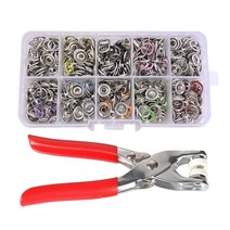 가시도트 단추 기구 세트 200개 아일렛 똑딱이단추 펀칭기