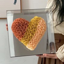 결혼기념일 1주년 선물 곰돌이꽃 장미 곰돌이 a08, 단일사이즈, 35x35x10cm 그라데이션 옐로우