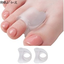 발뒷꿈치패드 실리콘 젤 2 개 엄지 교정기 Bunion 작은 발가락 보호기 분리기 외반증 손가락 교정기 발 관, 16 16 2pcs transparent