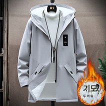 Z3JC 추동 하프 기모 도톰 캐주얼 코디 남성 트렌치코트