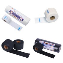 미용실 바버샵 위생 넥커버 넥페이퍼 일회용 미용넥커버 미용커버 목커버 천연 펄프 5롤 1세트, 화이트 넥커버(5롤=1세트), 1개