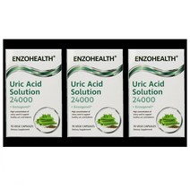 Enzo Health Uric Acid Solution 24000 + Enzogenol 70caps 엔조헬스 우릭 에시드 솔루션 24000 플러스 엔조제놀 70정 3팩, 3개