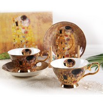 구스타프 클림트 키스 커피잔 4P 명화가 찻잔속으로, 커피잔세트4P