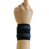 그리핏 양손 착용 두줄 손목보호대 2p, 네이비