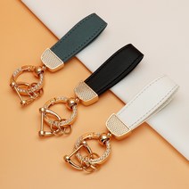 유투카 스마트 키케이스 TPU 키홀더 키링 스트랩 홀더 그랜저IG 팰리세이드 아반떼 CN7 싼타페 TM I30 PD 벨로스터JS N라인 코나 베뉴 키커버 골드 실버 라인, 추가상품_스트랩, 골드-블랙