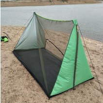 정원꾸미기 야외 숙박 캠핑 휴대용 로드리스 텐트 간단한 해변 모기 방지 곤충 낚시, 02 Green