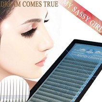 래피드 2P래쉬 두가닥 매시속눈썹 8~15mm J컬 C컬 0.10T 0.15T 0.20T 고급원사 속눈썹 연장용, [C컬/0.20T]10mm
