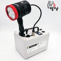 명장집어등 P100 풀밝기 6시간이상부터 볼락 빙어 갈치 낚시, P100+P100+배터리7시간반(삼성 102.9A), 6A